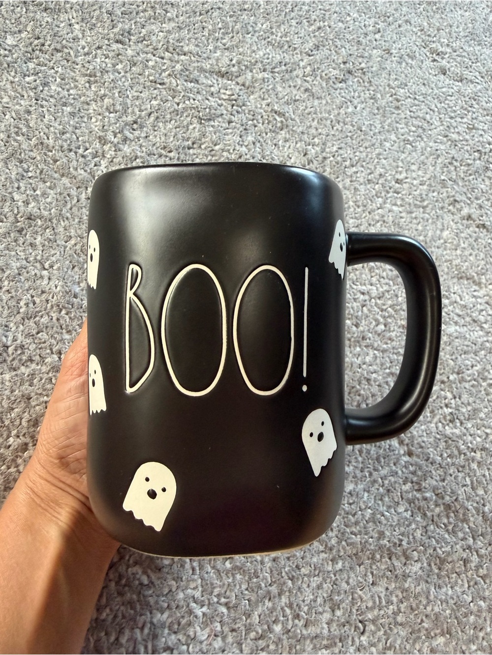 Rae Dunn Ceramic Halloween Boo Ghost Mug